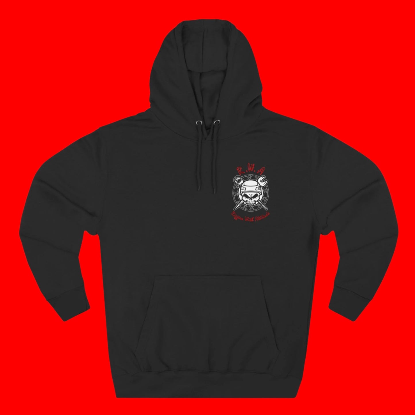 Riggers With ATTITUDE - Three-Panel Fleece Hoodie